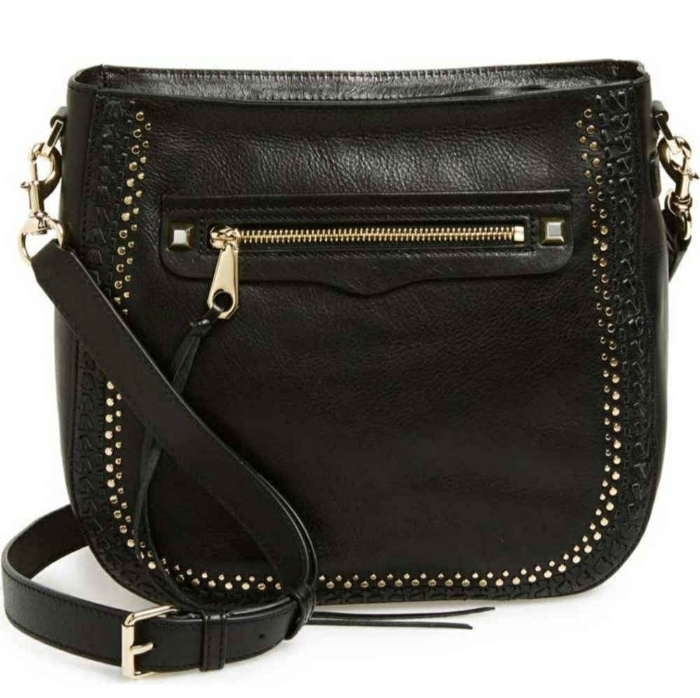 Rebecca Minkoff Regan Feed Bag with Studs NWT
